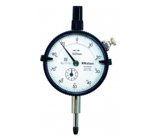 Reloj comparador analógico 10 mm anti-choque con tapa lisa