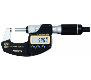 QuantuMike Fast Action Waterproof Digimatic Micrometer 0/25mm