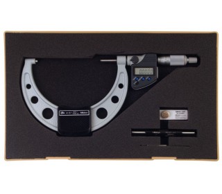 Micrómetro de exteriores Digimatic 100/125mm con salida de datos, proteccion IP65, carraca