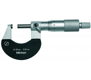 0/25mm Outside Micrometer with ratchet stop