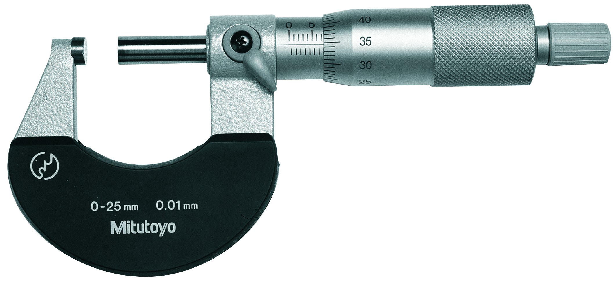 Mitutoyo 103-114 1-2 No Stop//Lock//Stan Mti Outside Micrometer