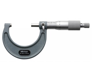 Micrómetro de exteriores 25/50mm con tambor de carraca y resolución 0,01 mm