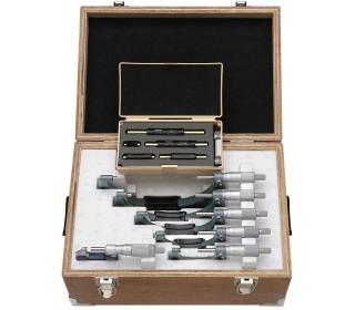 Set of 6 outside micrometers 0-150mm