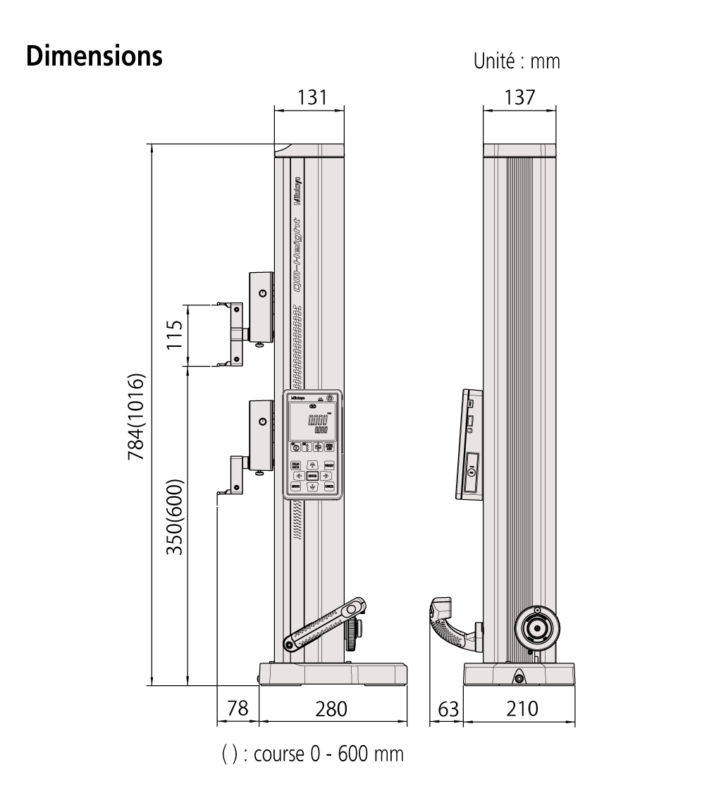 QM Height Dimensiones